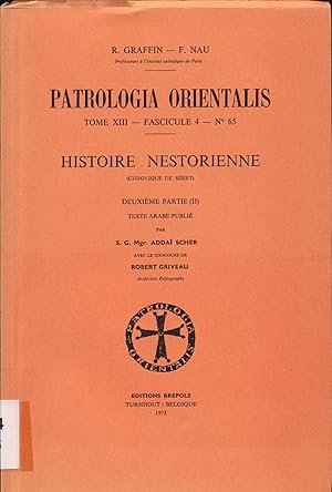 Seller image for Histoire Nestorienne (Chronique de Sert) - Deuxime Partie (II) for sale by avelibro OHG