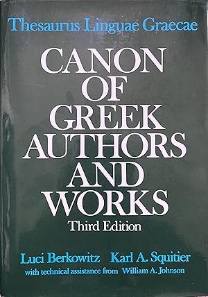 Thesaurus Linguae Graecae: Canon of Greek Authors and Works