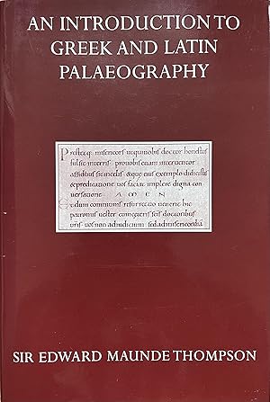 Image du vendeur pour An Introduction to Greek and Latin Palaeography mis en vente par Object Relations, IOBA