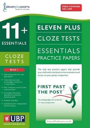 Bild des Verkufers fr 11+ Essentials Verbal Reasoning Cloze Practice Papers for CEM: Book 1 (First Past the Post) zum Verkauf von WeBuyBooks