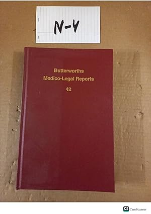 Bild des Verkufers fr Butterworths Medico_Legal Reports 42 zum Verkauf von UK LAW BOOK SELLERS LTD