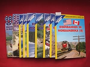 Seller image for Eisenbahnen in Nordamerika; Band 1 - 9. Eisenbahn-Kurier / Aspekte ; Nr. 3, 9, 16, 21, 25, 28, 31, 34, 37. [Bahn und Reise: Nordamerika] for sale by Versandantiquariat buch-im-speicher