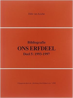 Bild des Verkufers fr Bibliografie Ons Erfdeel Deel 5: 1993 - 1997 zum Verkauf von Untje.com