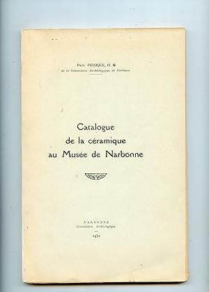 CATALOGUE DE LA CÉRAMIQUE AU MUSÉE DE NARBONNE