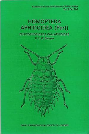 Seller image for Homoptera Aphidoidea (Part). Chaitophoridae & Callaphididae (Handbooks for the Identification of British Insects 2/4a) for sale by PEMBERLEY NATURAL HISTORY BOOKS BA, ABA