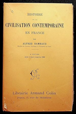 Image du vendeur pour Histoire de la civilisation contemporaine en France mis en vente par LibrairieLaLettre2