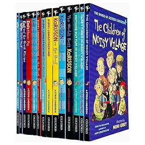 Seller image for Astrid Lindgren Collection 14 Books Set (The Children of Noisy Village, Happy Times,Nothing but Fun, The World&#x27;s Best Karlsson,Flies Again,on the Roof,Pippi Longstocking,Emil&#x27;s Clever Pig &amp; More) for sale by Books 4 People