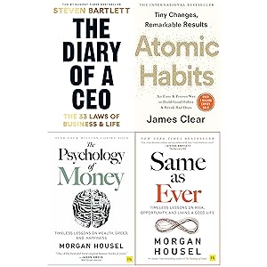 Imagen del vendedor de The Diary of a CEO, Atomic Habits, The Psychology of Money, Same as Ever 4 Books Collection Set - Bestselling Authors a la venta por Books 4 People