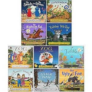 Imagen del vendedor de Julia Donaldson Collection 10 Books Set (Zog and the Flying Doctors, Tiddler, The Scarecrows' Wedding, Stick Man, The Ugly Five, The Smeds and the Smoos, Superworm, The Highway Rat, Tabby Mctat, Zog) a la venta por Books 4 People