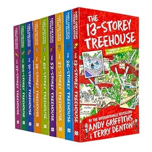 Seller image for Andy Griffiths Treehouse Collection 9 Books Set - 13 Storey 26 Storey 39 Storey 52 Storey 65 Store. for sale by Books 4 People