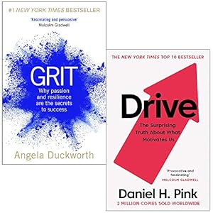 Imagen del vendedor de Grit Why passion and resilience are the secrets to success & Drive The Surprising Truth About What Motivates Us 2 Books Collection Set a la venta por Books 4 People