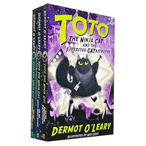 Seller image for Toto The Ninja Cat Series 3 Books Collection Set - The Incredible Cheese Heist The Great Snake Esc. for sale by Books 4 People