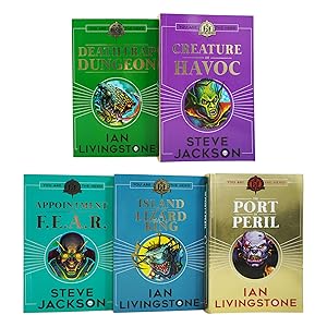 Seller image for Fighting Fantasy RPG 5 Books Collection Set (6-10) (The Port of Peril, Creature of Havoc, Deathtrap Dungeon, Appointment With F.E.A.R. &amp; Island of the Lizard King) for sale by Books 4 People