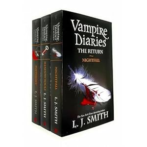 Seller image for Vampire Diaries The Return 3 Books Set By L J Smith - Book 5 To 7 - Nightfall Shadow Souls Midnight for sale by Books 4 People