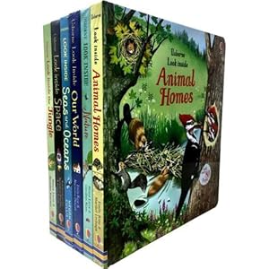 Imagen del vendedor de Usborne Look Inside Collection 6 Books Set - Space, Animal Homes, Our World, Seas and Oceans, Jungle, Nature a la venta por Books 4 People