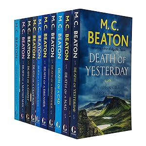 Image du vendeur pour M C Beaton Hamish Macbeth Series 10 Books Collection Set Series 3 Death of a King, Death of a Cad, Death of a Dreamer and More mis en vente par Books 4 People