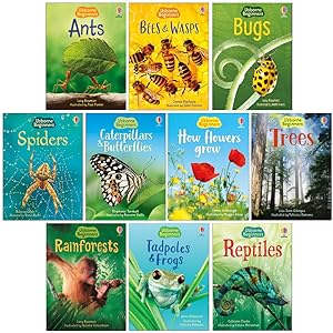 Seller image for Usborne Beginners Nature 10 Books Set - Ants Bugs Spiders Tree Reptiles Rainforests And More for sale by Books 4 People