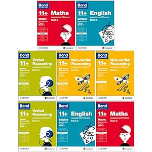 Seller image for Bond 11+:Assessment Papers Book 2 Year 9-11 Bundle -8 Books Collection Set :English, Maths, Non-verbal Reasoning, Verbal Reasoning for sale by Books 4 People