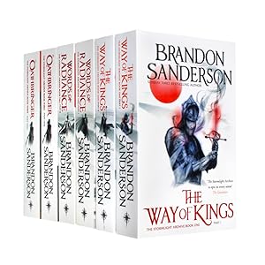 Imagen del vendedor de The Stormlight Archive Series 6 Books Collection Set by Brandon Sanderson (Words of Radiance Part 1&2, Way of Kings Part 1&2 & Oathbringer Part 1&2) a la venta por usa4books