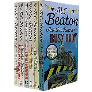 Seller image for Agatha Raisin Series Collection 6 Books Set by M C Beaton (Busy Body, Potted Gardener, Quiche of Death, Dead Ringer, Blood of an Englishman and More) for sale by Books 4 People