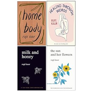 Seller image for Rupi Kaur Collection 4 Books Set (Home Body, Milk and Honey, The Sun and Her Flowers & Healing Through Words[Hardcover]) for sale by usa4books