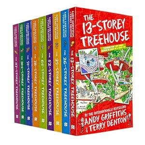 Seller image for Andy Griffiths Treehouse Collection 9 Books Set - 13 Storey 26 Storey 39 Storey 52 Storey 65 Store. for sale by usa4books