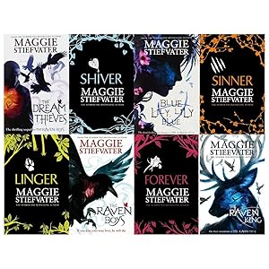 Bild des Verkufers fr Maggie Stiefvater Collection Wolves of Mercy Falls And Raven Cycle Series 8 Books Set (Shiver, Linger, Forever, Sinner, The Raven Boys, Blue Lily Lily Blue, The Dream Thieves, The Raven King) zum Verkauf von usa4books