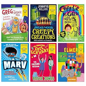 Seller image for Set of World Book Day 2024 Collection 6 Books Set (Creepy Creations, Charlie McGrew & The Horse That He Drew, Marv and the Ultimate Superpower, Greg the Sausage Roll Lunchbox Superhero & More) for sale by usa4books