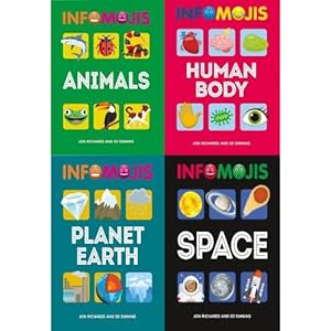 Immagine del venditore per Infomojis Series Collection 4 Books Set Animals Planet Earth Human Body Space Books For Childrens venduto da usa4books