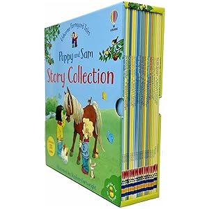 Imagen del vendedor de Usborne Farmyard Tales Poppy and Sam Series 20 Books Collection Box Set By Heather Amery (The Hungry Donkey, Camping Out, Tractor in Trouble & More) a la venta por usa4books