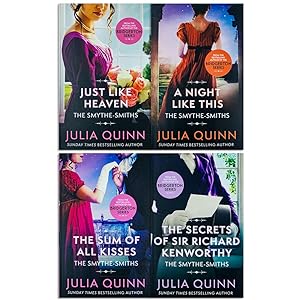 Seller image for Julia Quinn Smythe-Smith Quartet Series 4 Books Collection Set (Just Like Heaven, The Sum of All Kisses, The Secrets of Sir Richard Kenworthy, A Night like This) for sale by usa4books