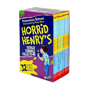 Seller image for Horrid Henry's Totally Terrible Collection 10 Books Box Set by Francesca Simon (32 Utterly Wicked Stories and 2 Totally Brilliant Joke Books) for sale by usa4books