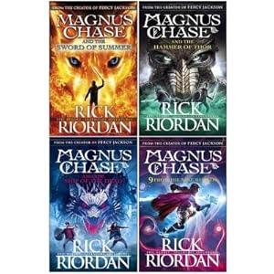 Imagen del vendedor de Rick Riordan Magnus Chase Series 4 Books Collection Set The Sword Of Summer Hammer Of Thor Ship Of. a la venta por usa4books