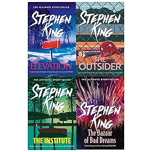 Seller image for Stephen King 4 Books Collection Set The Institute, The Outsider, Elevation, The Bazaar of Bad Dreams for sale by usa4books