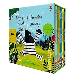 Image du vendeur pour Usborne My First Phonics Reading Library 20 Books Collection Box Set (Phonics Readers) (WITH FREE AUDIO ONLINE Age 3+) mis en vente par usa4books