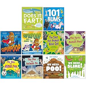 Seller image for Superpoop Picture 10 Books Collection Set( Superpoop, 101 Bums, Superpoop Needs a Number Two, Does it Fart?, The Poo That Animals Do & More) for sale by usa4books