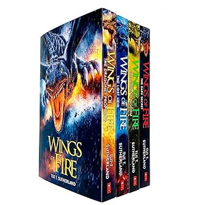 Seller image for Wings of Fire Series Books 1 - 4 Collection Set by Tui T Sutherland (Dragonet Prophecy, The Lost Heir, The Hidden Kingdom & The Dark Secret) for sale by usa4books