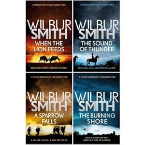 Seller image for Wilbur Smith Courtney Series 4 Books Collection Set Book 1 To 4 - When The Lion Feeds The Sound Of. for sale by usa4books