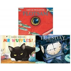 Seller image for David Wiesner Series 3 Books Collection Set Tuesday Mr Wuffles Flotsam for sale by usa4books