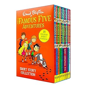 Imagen del vendedor de Enid Blyton The Famous Five Adventures Short Story Collection 10 Books Box Set (Well Done Famous Five, A Lazy Afternoon, Good Old Timmy, George's Hair is too Long, Five and a Half-Term Adventure, The Birthday Adventure and MORE!) a la venta por usa4books