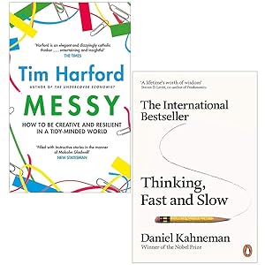 Imagen del vendedor de Messy (Hardback) By Tim Harford & Thinking Fast and Slow By Daniel Kahneman 2 Books Collection Set a la venta por usa4books