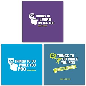 Seller image for Hugh Jassburn 52 Things To Do Series 3 Books Collection Set (Learn on the Poo, While You Poo, While You Poo The Fart Edition) for sale by usa4books