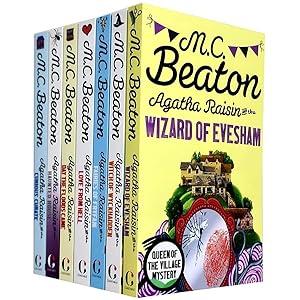 Imagen del vendedor de M C Beaton Agatha Raisin Series 8-14 Collection 7 Books Set (Wizard of Evesham, Witch of Wyckhadden, Fairies of Fryfam, Love from Hell, Day the Floods Came, Curious Curate, Haunted House) a la venta por usa4books