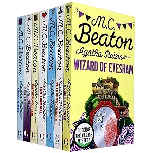 Bild des Verkufers fr M C Beaton Agatha Raisin Series 8-14 Collection 7 Books Set (Wizard of Evesham, Witch of Wyckhadden, Fairies of Fryfam, Love from Hell, Day the Floods Came, Curious Curate, Haunted House) zum Verkauf von usa4books