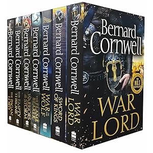 Seller image for Bernard Cornwell The Last Kingdom Series 7-13 Books Collection Set War Lord, Sword of Kings, War of the Wolf, The Flame Bearer for sale by usa4books