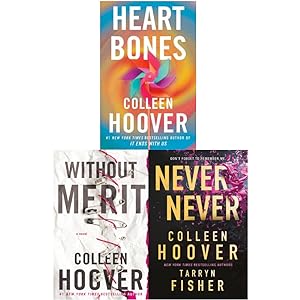 Seller image for Colleen Hoover Collection 3 Books Set (Never Never, Heart Bones, Without Merit) for sale by usa4books