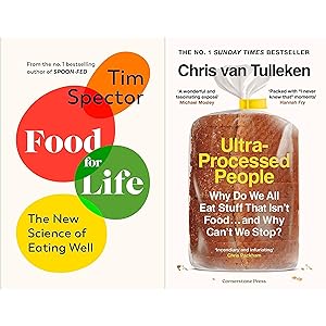 Image du vendeur pour Ultra-Processed People & Food for Life 2 Books Collection Set by Tim Spector, Chris van Tulleken mis en vente par usa4books