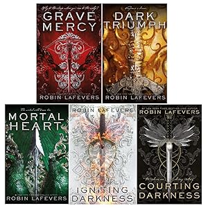 Seller image for Robin LaFevers His Fair Assassin & Courting Darkness Series 5 Books Collection Set (Grave Mercy, Dark Triumph, Mortal Heart, Courting Darkness, Igniting Darkness) for sale by usa4books