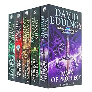 Seller image for The Belgariad Series 5 Books Collection Set By David Eddings Pawn Of Prophecy Queen Of Sorcery Magicians Gambit Castle Of Wizardry And More for sale by usa4books