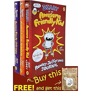 Seller image for Diary Of An Awesome Friendly Kid Collection 4 Books Set by Jeff Kinney Adventure, Spooky Stories for sale by usa4books